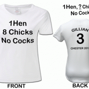 No Cocks Hen Party T Shirt