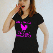 Hens love the cock v neck t shirt