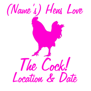 Hens Love The Cock Hen Party T Shirt