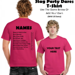 Stag Pary Dares T Shirt