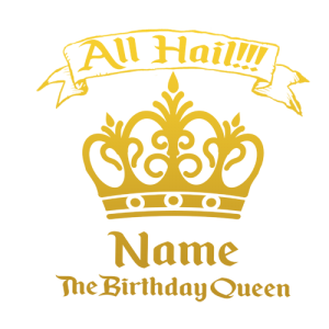 Personalised Birthday Queen T Shirt