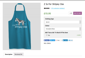 Stripey Oss Apron