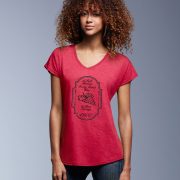 Personalised Wine V-Neck T Shirt