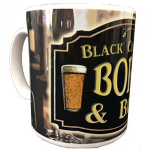Black country mug Born and bred