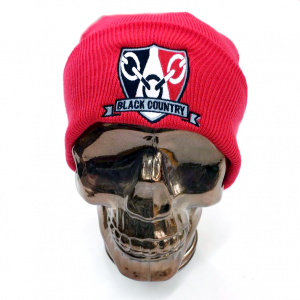 Black Country Beanie Hat Red 2