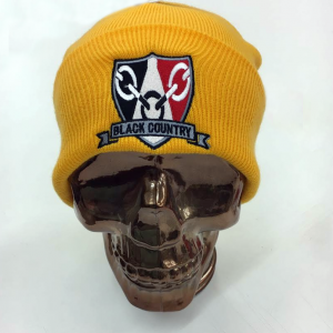 Black Country Beanie Hat Yellow 2