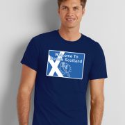 Welcome To Bonnie Scotland road sign T-Shirt