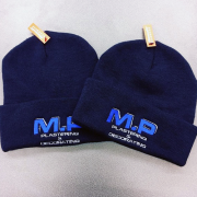Cusrtom Cuffed Beanie Logo Example
