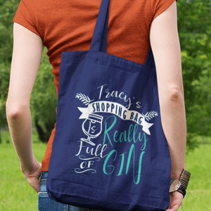 Your Name Gin Bag - Navy