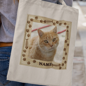 Personalised Cat photo on bag