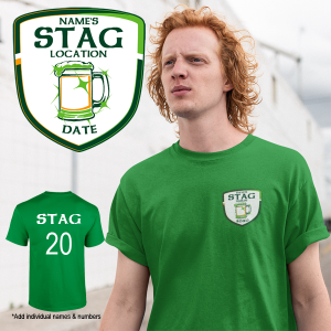 Ireland Football stag t shirt