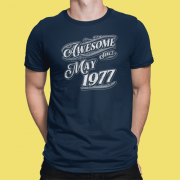 AWESOME SINCE CUSTOM MENS T SHIRT