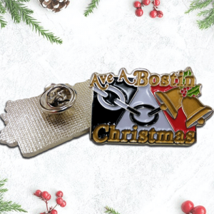 Bostin Christmas Pin Badge